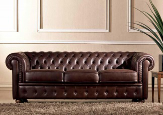 диван с каретной стяжкой